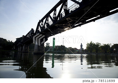 The Bridge of the River Kwai is a history of world war ii, the death railway bridge over Kwai river built by Japanese soldiers, Kanchanaburi, Thailand. The Bridge of the River Kwai is a history of world war ii, the death railway bridge over Kwai river built by Japanese soldiers, Kanchanaburi, Thailand. 78511699