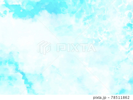 幻想的な氷のような水彩テクスチャ背景 78511862