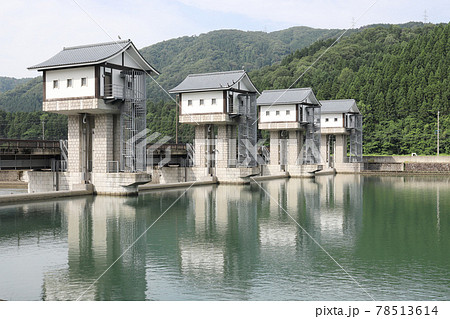 足羽川頭首工(取水堰 福井県 福井市) 足羽川頭首工(取水堰 福井県 福井市) 78513614