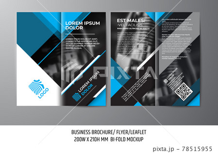 Bi-Fold Leaflet Template. 78515955