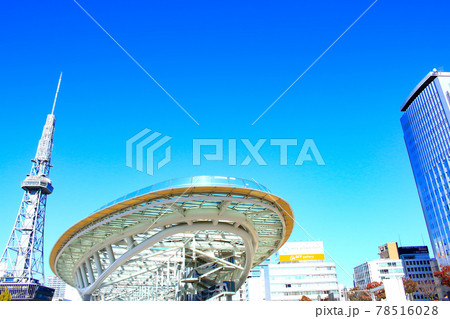 名古屋市、テレビ塔とオアシス21の風景 名古屋市、テレビ塔とオアシス21の風景 78516028