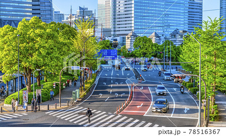 横浜桜木町の都市風景 ロープウェイのある風景 横浜桜木町の都市風景 ロープウェイのある風景 78516367
