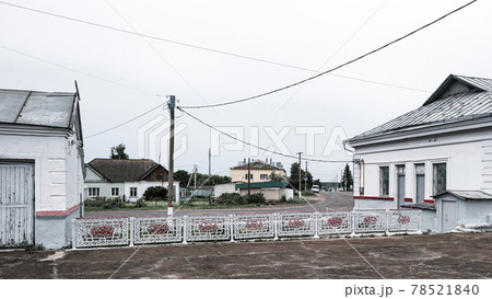 Provincial landscape. Khotynets village, Russia, railway station Provincial landscape. Khotynets village, Russia, railway station 78521840