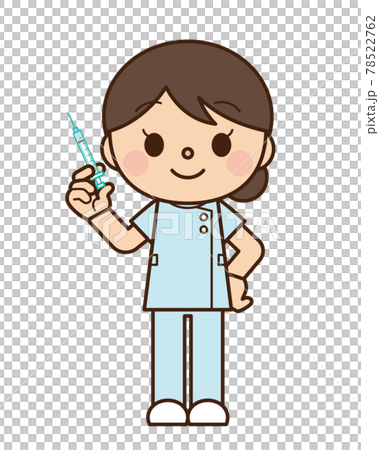 Female nurse with a syringe Female nurse with a syringe 78522762