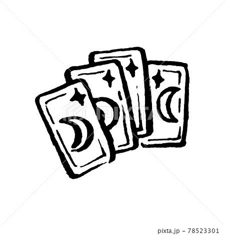 Magic mystical witch tarot cards hand drawn illustration Magic mystical witch tarot cards hand drawn illustration 78523301