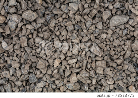 brick rubble debris on construction site background 78523775