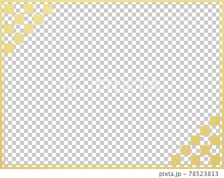 Simple gold Japanese style frame 78523813