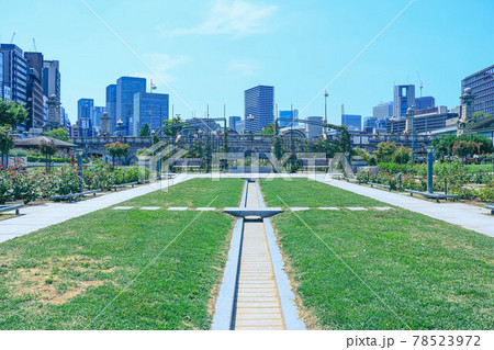 中之島公園と青空 78523972