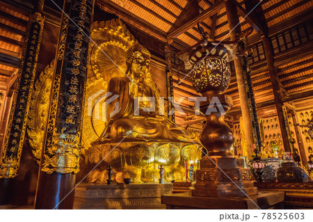 Temple tower of Bai Dinh pagoda in Ninh Binh, Vietnam 78525603