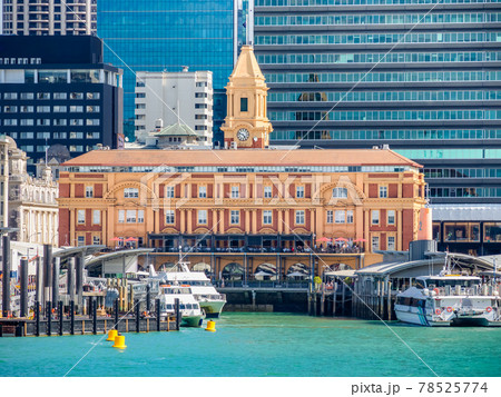Auckland Ferry Terminal sometimes called the Downtown Ferry Terminal or simply Ferry Building, is the hub of the Auckland CBD ferry network in New Zealand. Auckland Ferry Terminal sometimes called the Downtown Ferry Terminal or simply Ferry Building, is the hub of the Auckland CBD ferry network in New Zealand. 78525774