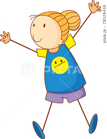 Cute Anime Girl stock vector. Illustration of drawing - 78572343