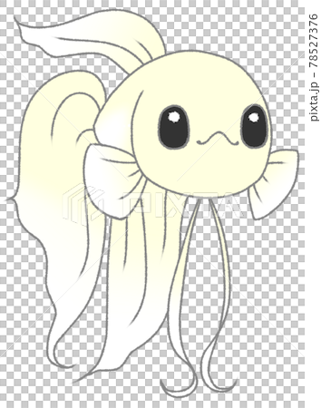 キラキラした瞳でこちらを見るベタ（白色） 78527376