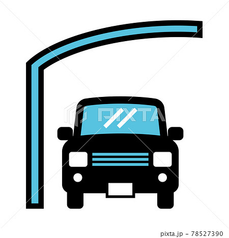 リフォームアイコン カーポートのイラスト素材