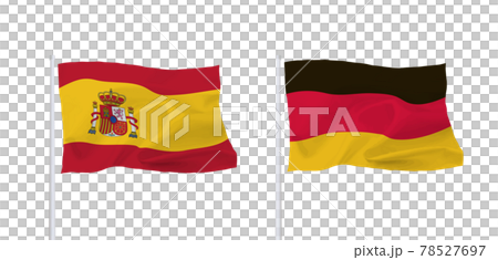 ドイツとスペインの国旗 78527697