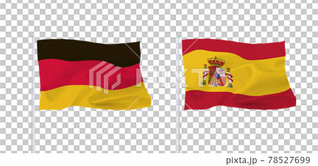 ドイツとスペインの国旗 78527699