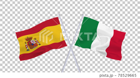 イタリアとスペインの国旗 78529665