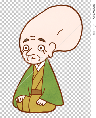 ゆるくて可愛い妖怪イラストぬらりひょんのイラスト素材