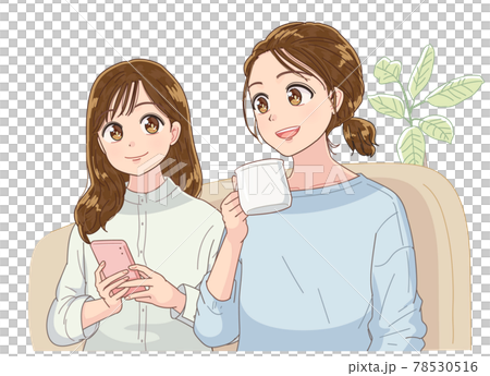 兩個年輕女子共用一個房間 兩個年輕女子共用一個房間 78530516