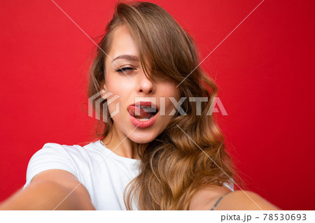 Close-up portrait of sexy nice-looking attractive lovely lovable pretty cute winsome gorgeous 78530693