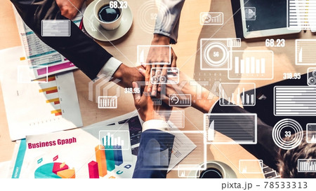 Creative visual of business people in the corporate staff meeting 78533313