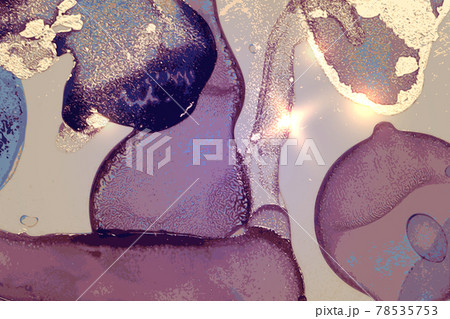 Vinatge abstract purbple, and gold marble texture with sparkles 78535753