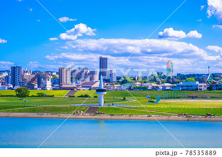 淀川河川公園 枚方地区の風景 78535889