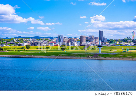 淀川河川公園 枚方地区の風景 淀川河川公園 枚方地区の風景 78536170