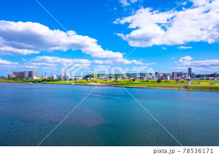 淀川河川公園 枚方地区の風景の写真素材 [78536171] - PIXTA