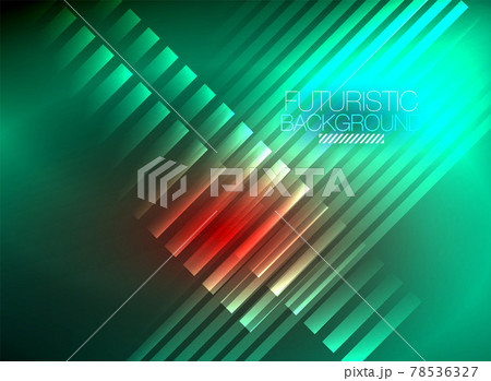 Bright neon color techno abstract background, shiny glowing neon lines in the dark background Bright neon color techno abstract background, shiny glowing neon lines in the dark background 78536327
