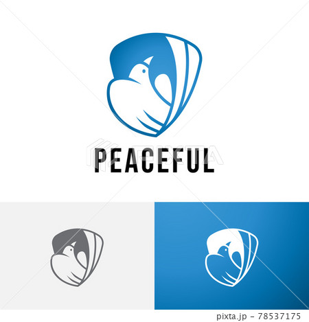 Serenity Purity Peaceful Dove Pigeon Bird Clean Logo 78537175