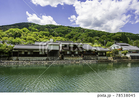 平福　川端風景　兵庫県佐用郡佐用町 78538045