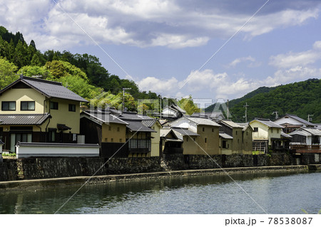 平福 川端風景 兵庫県佐用郡佐用町 平福 川端風景 兵庫県佐用郡佐用町 78538087