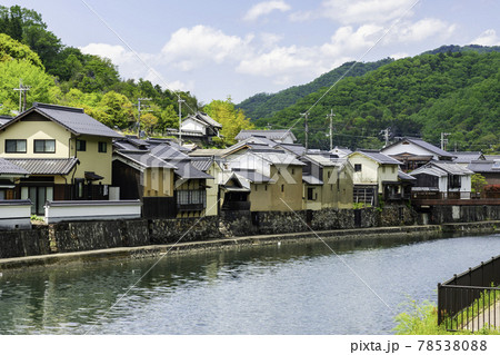 平福 川端風景 兵庫県佐用郡佐用町 平福 川端風景 兵庫県佐用郡佐用町 78538088