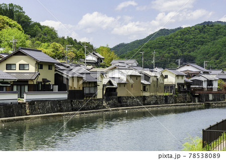 平福 川端風景 兵庫県佐用郡佐用町 平福 川端風景 兵庫県佐用郡佐用町 78538089