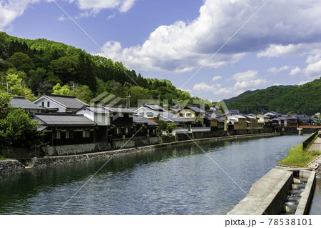 平福 川端風景 兵庫県佐用郡佐用町 平福 川端風景 兵庫県佐用郡佐用町 78538101