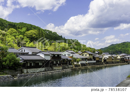 平福 川端風景 兵庫県佐用郡佐用町 平福 川端風景 兵庫県佐用郡佐用町 78538107
