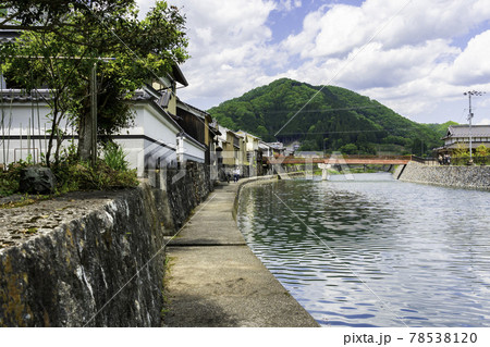 平福 川端風景 兵庫県佐用郡佐用町 平福 川端風景 兵庫県佐用郡佐用町 78538120