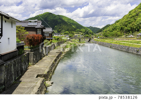 平福 川端風景 兵庫県佐用郡佐用町 平福 川端風景 兵庫県佐用郡佐用町 78538126