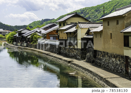 平福 川端風景 兵庫県佐用郡佐用町 平福 川端風景 兵庫県佐用郡佐用町 78538130