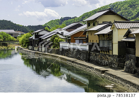 平福 川端風景 兵庫県佐用郡佐用町 平福 川端風景 兵庫県佐用郡佐用町 78538137