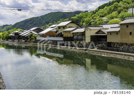 平福 川端風景 兵庫県佐用郡佐用町 平福 川端風景 兵庫県佐用郡佐用町 78538140