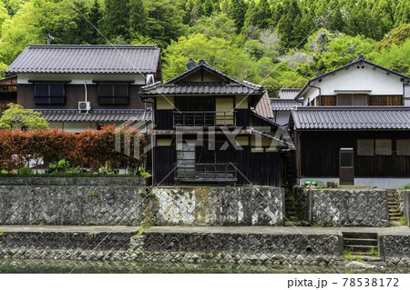平福 川端風景 兵庫県佐用郡佐用町 平福 川端風景 兵庫県佐用郡佐用町 78538172