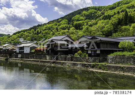 平福 川端風景 兵庫県佐用郡佐用町 平福 川端風景 兵庫県佐用郡佐用町 78538174