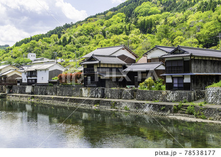 平福 川端風景 兵庫県佐用郡佐用町 平福 川端風景 兵庫県佐用郡佐用町 78538177