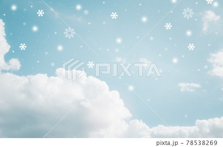 pastel winter sky with snow pastel winter sky with snow 78538269