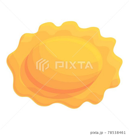 Boiled ravioli icon, cartoon style 78538461