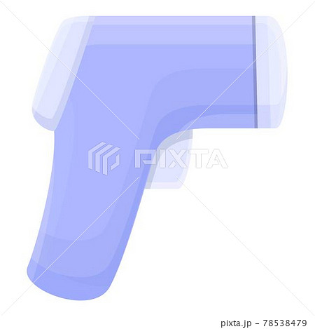 Laser diagnostic thermometer icon, cartoon style 78538479