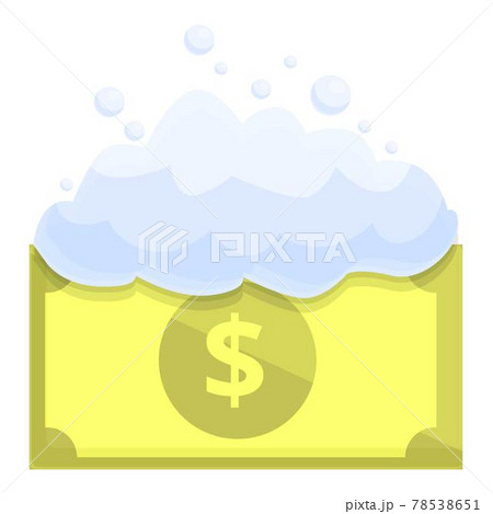 Cash anti-money laundry icon, cartoon style 78538651