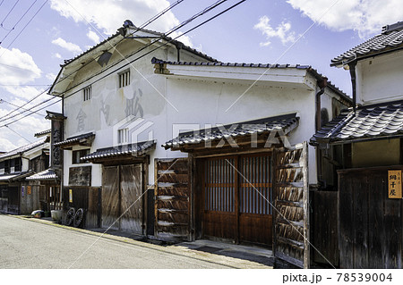 平福　平福の街並み　兵庫県佐用郡佐用町 78539004
