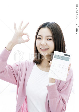 計算機 電卓 女性 OK 計算機 電卓 女性 OK 78539736